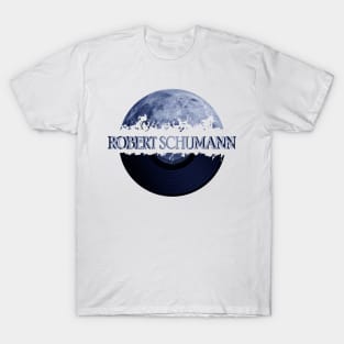 Robert Schumann blue moon vinyl T-Shirt